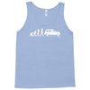 evolution of man classic car Tank Top