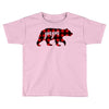 papa christmas bear Toddler T-shirt