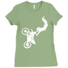 motocross motor bike motorrad cross biker freestyle mx sx baja Ladies Fitted T-Shirt