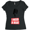 i need a beat Women's Triblend Scoop T-shirt