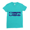 eat,sleep,game Ladies Fitted T-Shirt