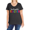 Kindergarten Teacher Ladies Curvy T-Shirt