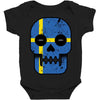 sweden till i die Baby Bodysuit