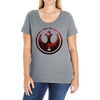 Rebel Alliance Logo Ladies Curvy T-Shirt