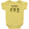 become a ninja turtle Baby Bodysuit