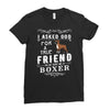 true friend (boxer) Ladies Fitted T-Shirt