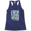 fishing fanatics1 Racerback Tank