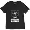 Never Underestimate A Dad With An Engineering Degree V-Neck Tee