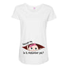 September Peeking Out Baby Girl Maternity Scoop Neck T-shirt
