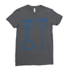 sketch of piston Ladies Fitted T-Shirt