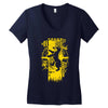 badger crest Women's V-Neck T-Shirt