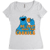 Me Just Here Fore The Cookies Women's Triblend Scoop T-shirt