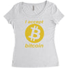 bitcoin Women's Triblend Scoop T-shirt