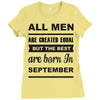 all men are created equal september Ladies Fitted T-Shirt