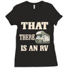 that there is an rv funny tee Ladies Fitted T-Shirt