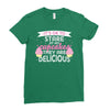 it' ok to stare at my cupcakes they are delicious Ladies Fitted T-Shirt