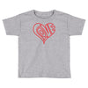 love heart outline valentine's day Toddler T-shirt