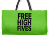 free high fives t shirt x large funny humor geek awesome highfive cool Weekender Totes