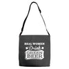 real women drink green beer Adjustable Strap Totes