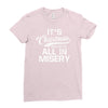 it's christmas and we're all in misery Ladies Fitted T-Shirt