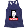 Kim Jong Un Boom Rocketman Racerback Tank