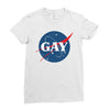 Nasa Parody Gay Ladies Fitted T-Shirt