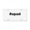 squad License Plate