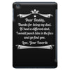Dear Daddy, Thanks for Being my Dad Baby Boy Letter to Father iPad Mini