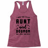 i have two titles aunt and dogmom and i rock them both Racerback Tank