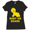 baby on board ! Ladies Fitted T-Shirt