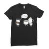 coffee that's always late Ladies Fitted T-Shirt