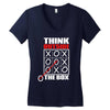 Think Outside The Box Women's V-Neck T-Shirt