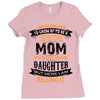 Super Cool Mom Of A Freaking Awesome Granddaughter Ladies Fitted T-Shirt