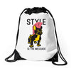 style is the message Drawstring Bags