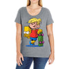 bart simpson Ladies Curvy T-Shirt