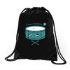 pounding away Drawstring Bags