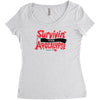 survivin' Women's Triblend Scoop T-shirt