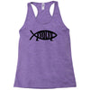 evolve t shirt small funny evolution science atheist darwin atheism fi Racerback Tank
