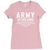 Army Of The Lord Christian T Shirts Bible Verse Ladies Fitted T-Shirt