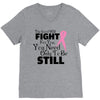 the lord will fight for you, you need only to be still V-Neck Tee