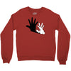 rabbit hand shadow Crewneck Sweatshirt