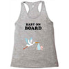 Baby On Board with Stork Racerback Tank