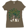 meanwhile in the woods Ladies Fitted T-Shirt
