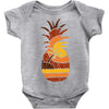 pineapple and beach Baby Onesie