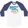 sharks will kill you 3/4 Sleeve Shirt