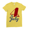 4th of july Ladies Fitted T-Shirt