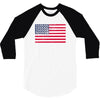 t-rex vintage american flag 3/4 Sleeve Shirt