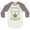 smoke weed every christmas 3/4 Sleeve Shirt