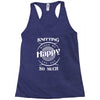 knitting makes me happy you not so much Racerback Tank