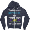 you can't buy happiness, but you can adopt a cat and that's pretty muc Zipper Hoodie